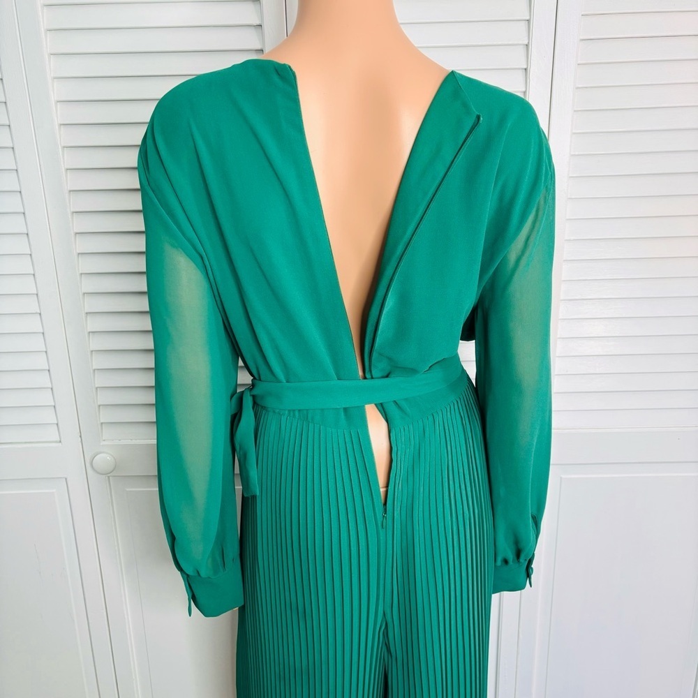ZARA Green Pleated Jumpsuit Size XXL❗️PRICE IS FIRM❗️ - Picture 9 of 12